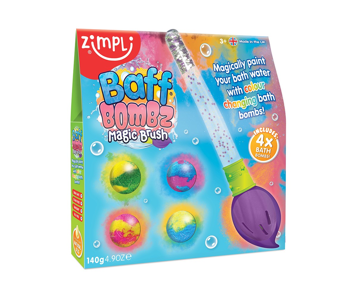 Pincel mágico + 4 bombas de baño de Zimpli