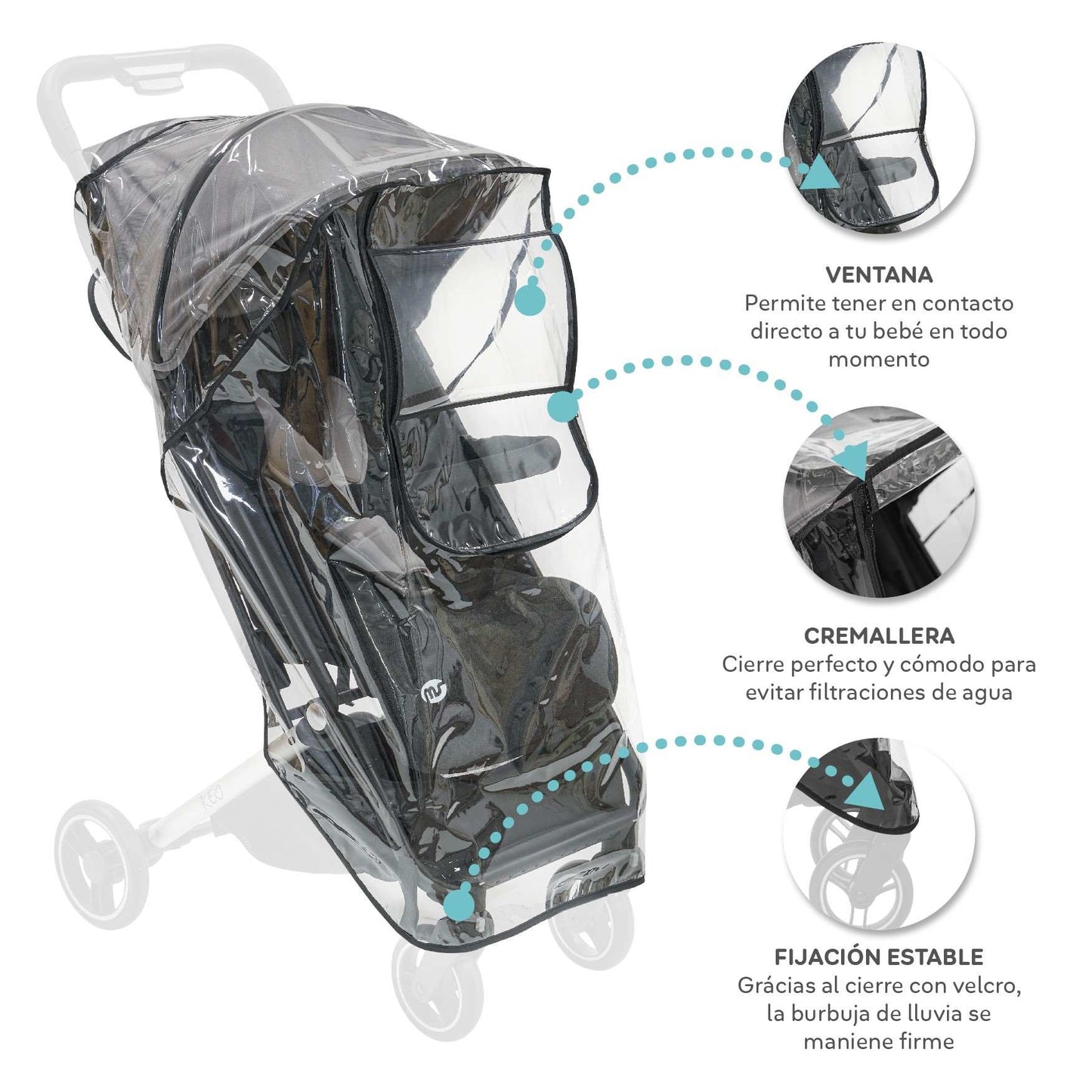 Burbuja de lluvia universal para silla MS