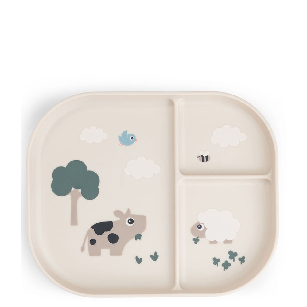 Plato con compartimentos de Done by Deer