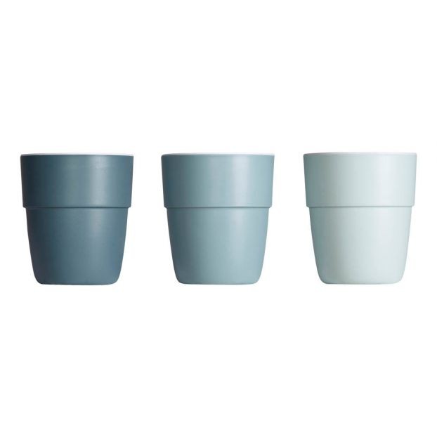 Set 3 vasos Yummy mini de melamina de Done by deer