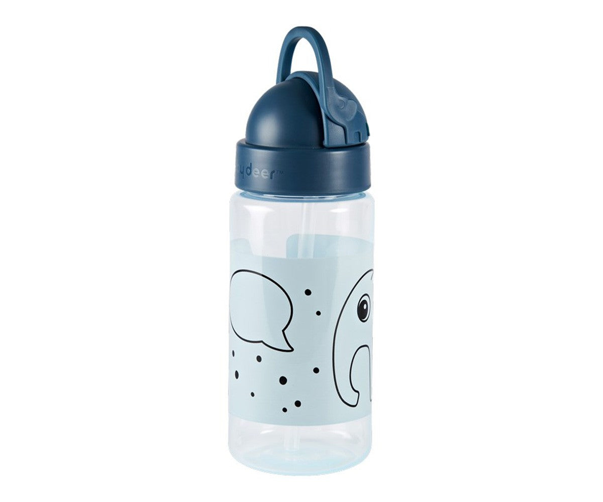 Botella de plástico libre de BPA con pajita de Done bydeer