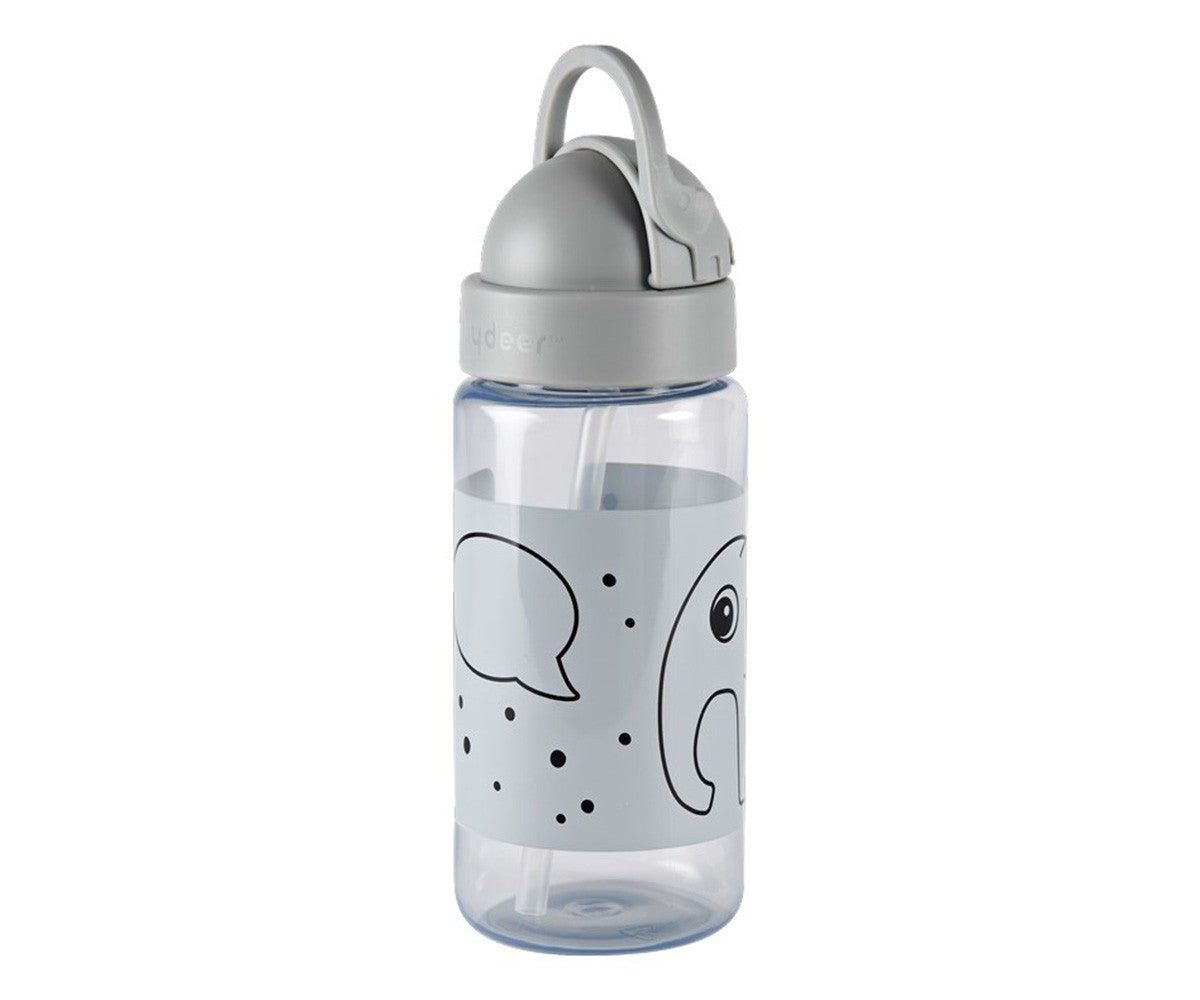 Botella de plástico libre de BPA con pajita de Done bydeer