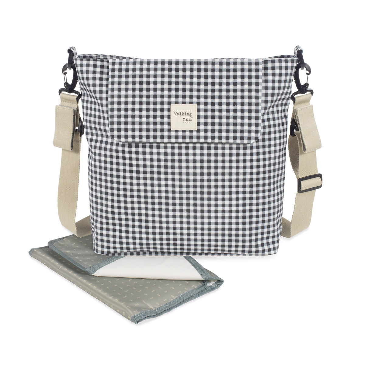 Bolso panera para carro Vichy de Walking Mum