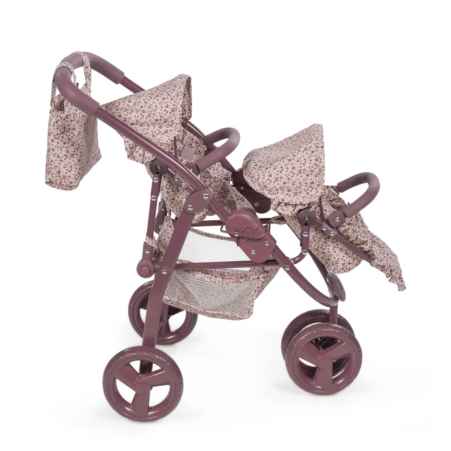 Carrito gemelar de muñecas Cherry Flores de Pasito a Pasito