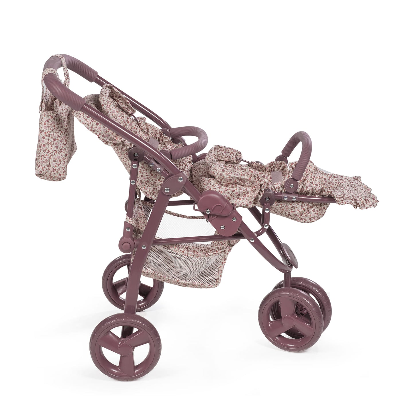 Carrito gemelar de muñecas Cherry Flores de Pasito a Pasito