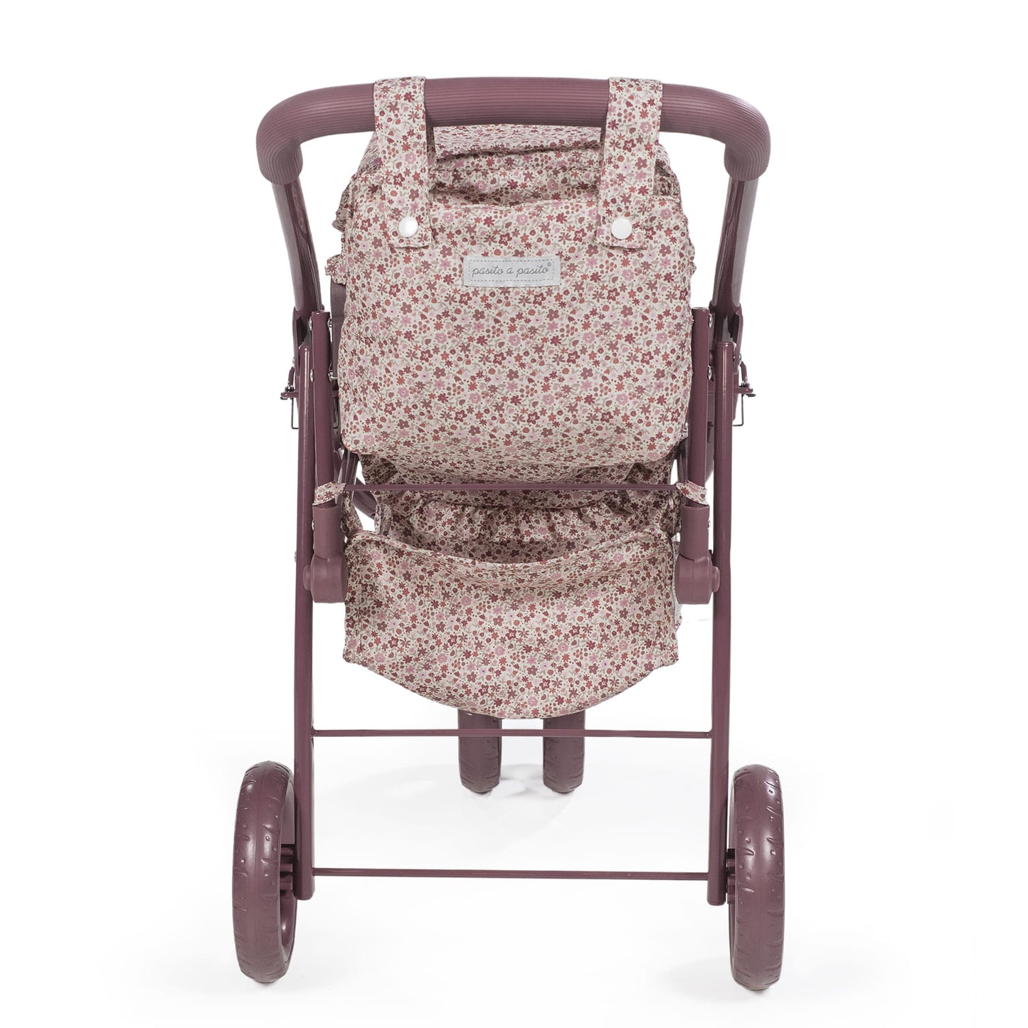 Carrito gemelar de muñecas Cherry Flores de Pasito a Pasito