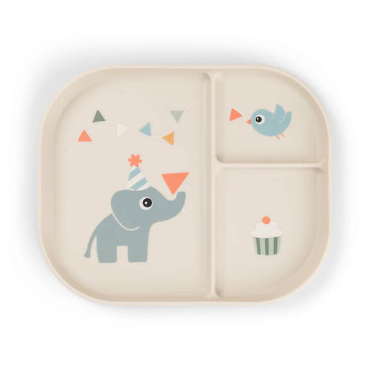 Plato con compartimentos de Done by Deer