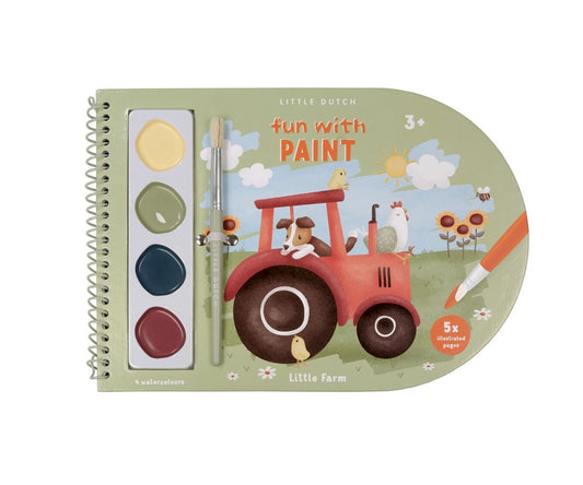 Libro para Colorear con Acuarelas Little Farm de Little Dutch