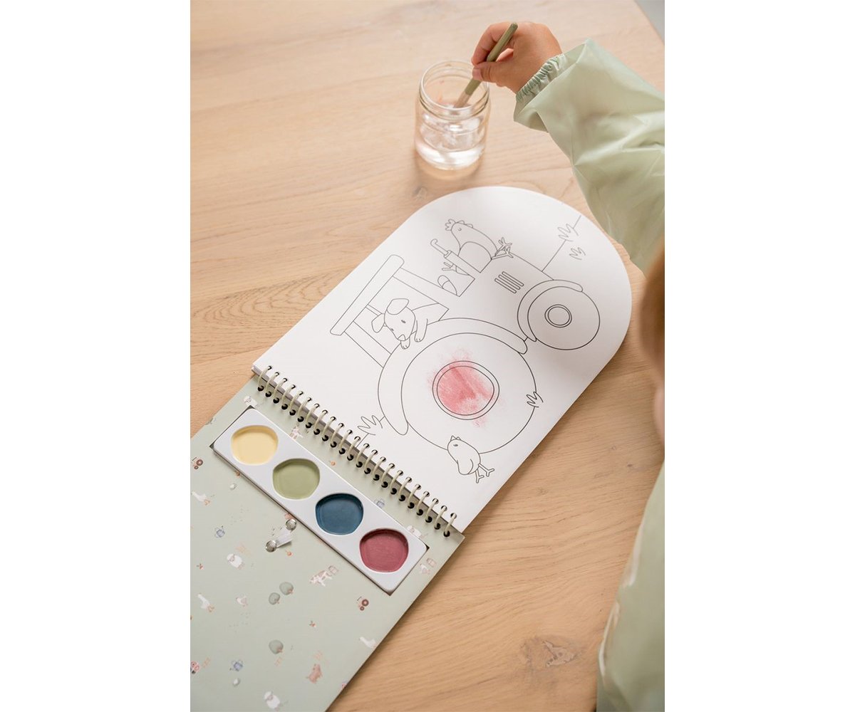 Libro para Colorear con Acuarelas Little Farm de Little Dutch