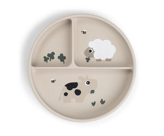 Plato con compartimentos de Done bydeer