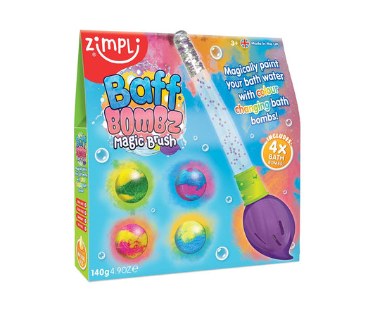 Pincel mágico + 4 bombas de baño de Zimpli
