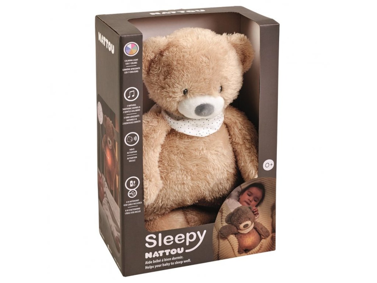 Peluche luz nocturna Sleepy Bear de Nattou