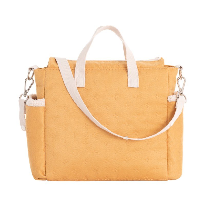 Bolso maternal borreguillo mostaza de Cambrass