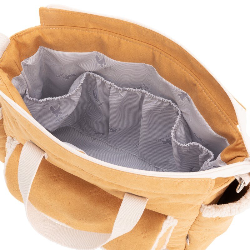 Bolso maternal borreguillo mostaza de Cambrass
